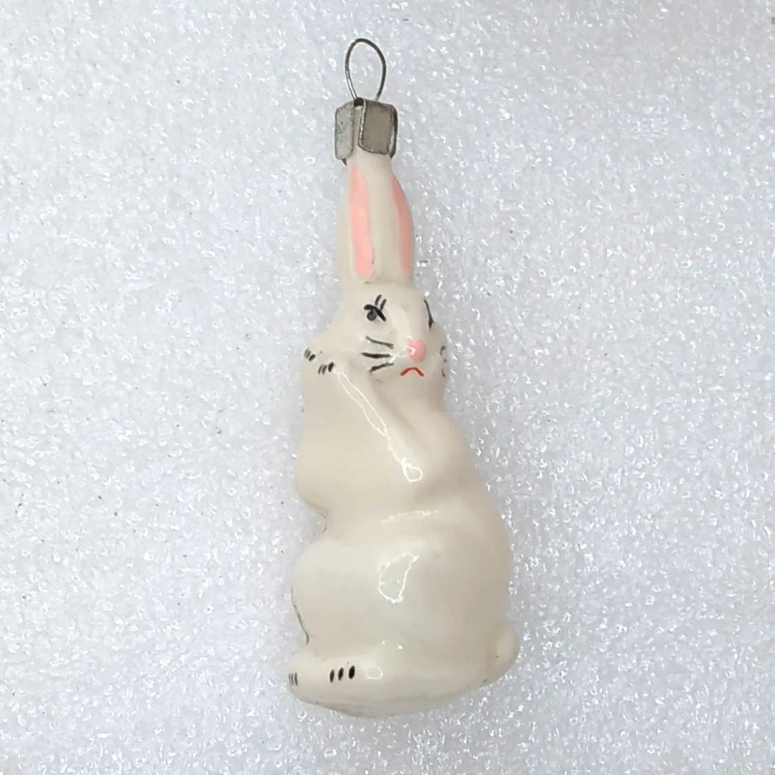 Unique Antique Vintage Glass Christmas Russian Ornaments Bunny