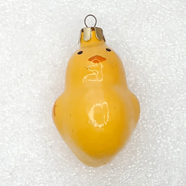 Antique Vintage Glass Christmas Ornament USSR Little Bird
