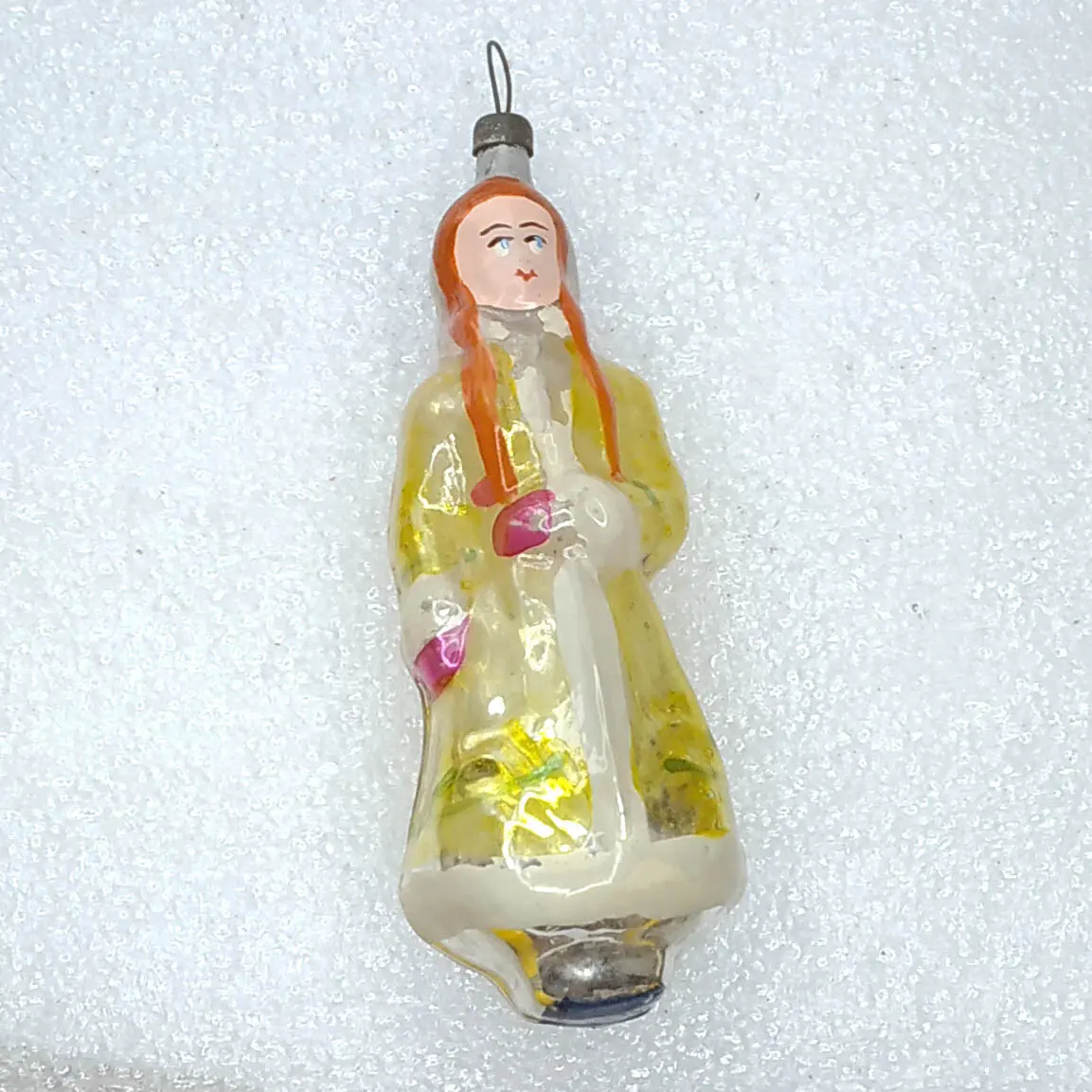 Vintage Glass Christmas Russian Ornaments Tree Toy Snowmaiden