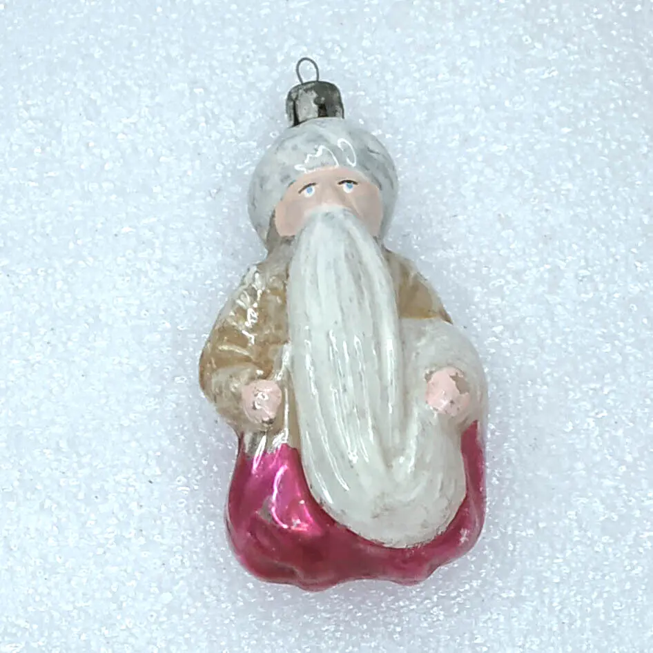 Antique Vintage Glass Christmas Ornament Tree Russian Old Sultan