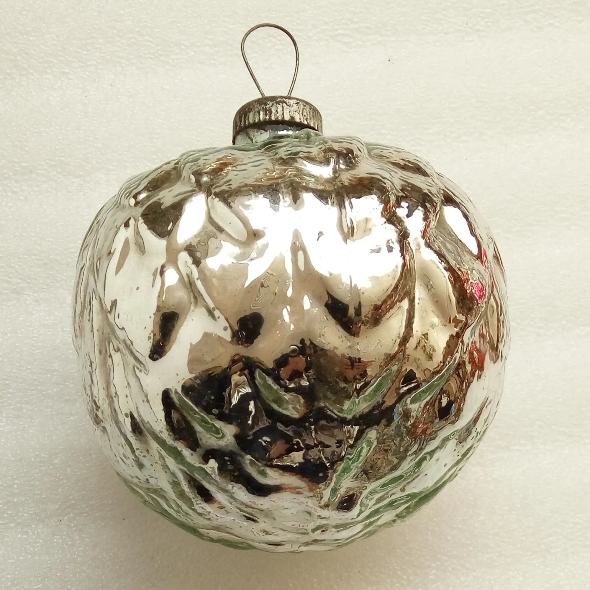 Huge Vintage Glass Christmas Tree Ornament Old Big Hop