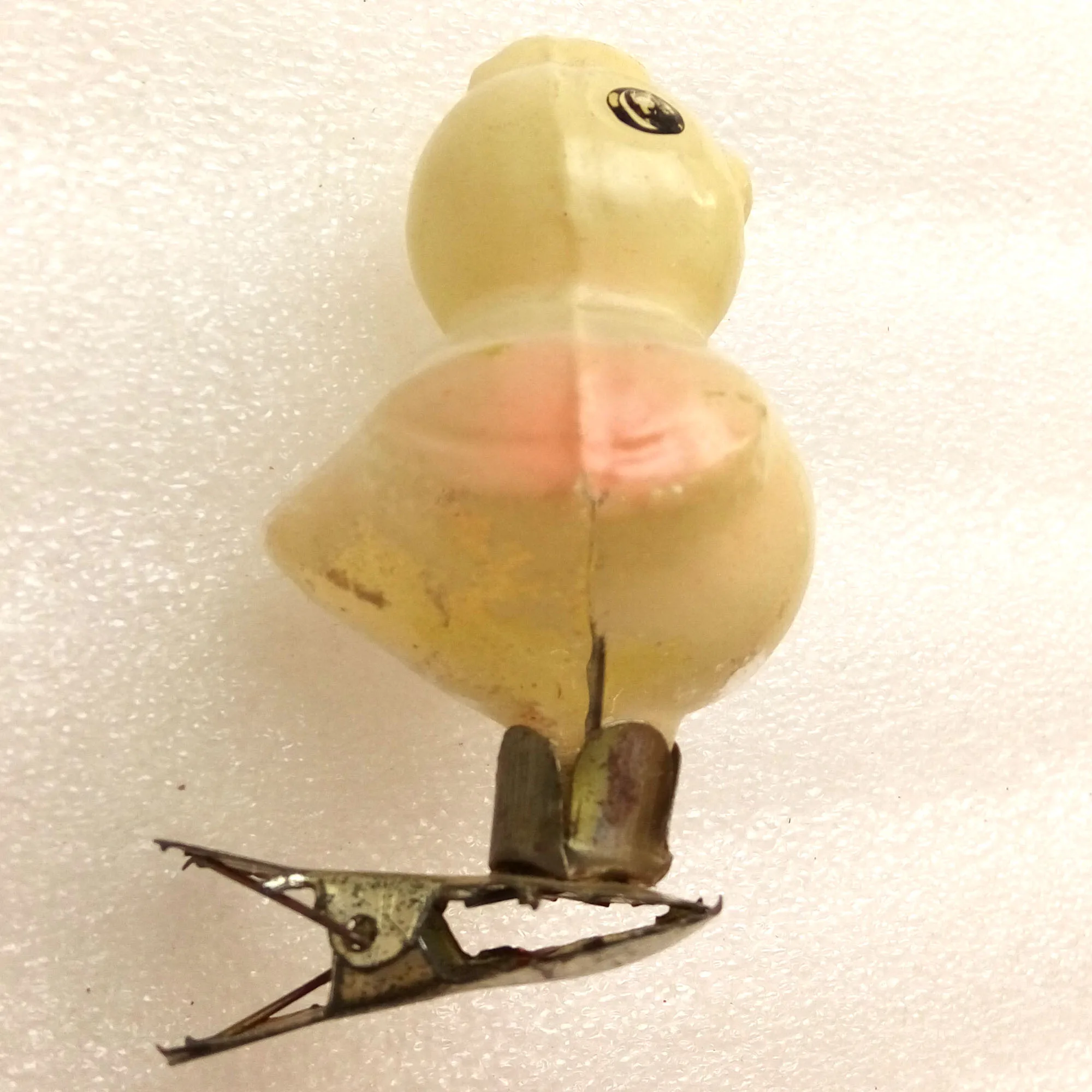 Vintage USSR Glass Christmas Ornament Old Duck