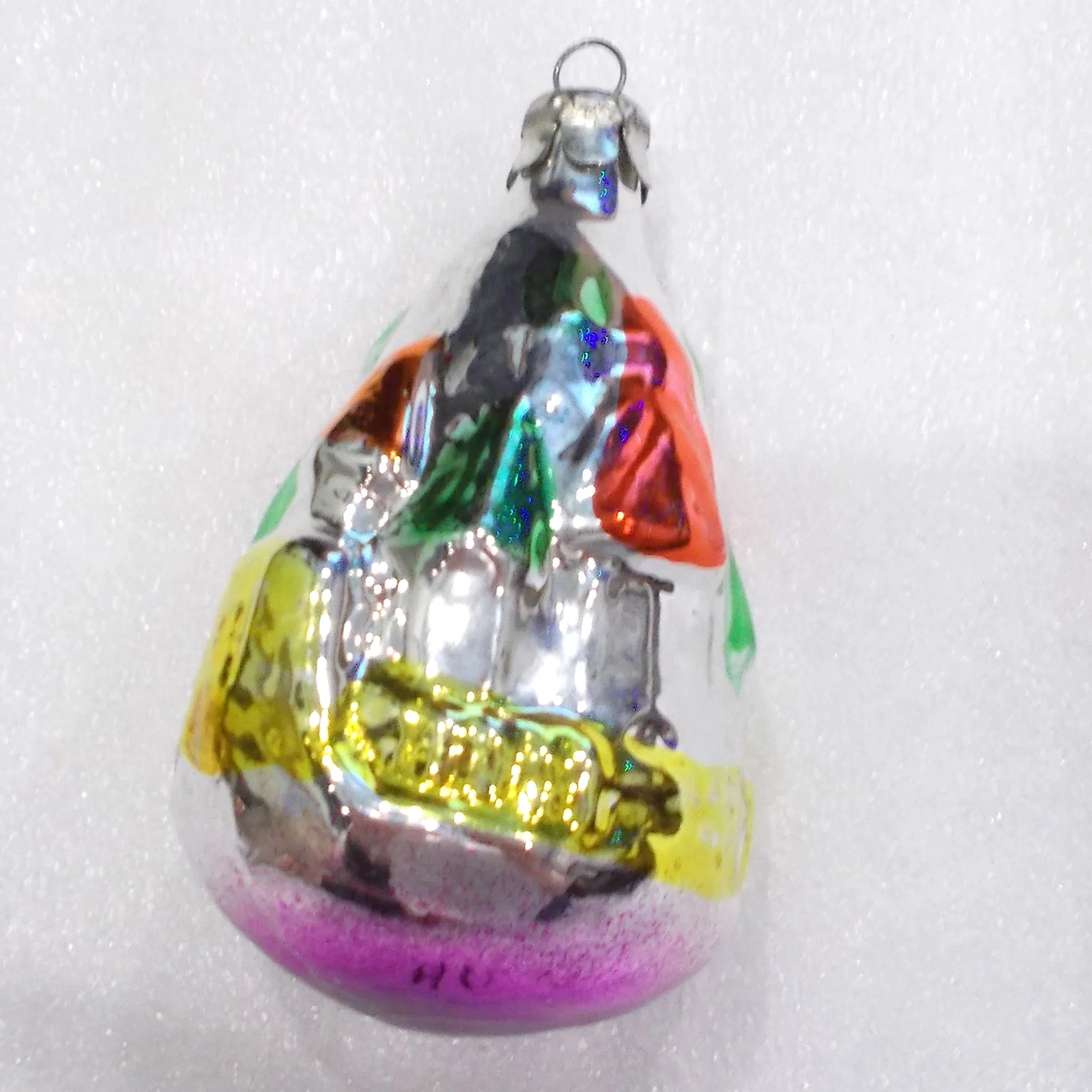 Antique Vintage Glass Christmas Ornament Toy Old Castle