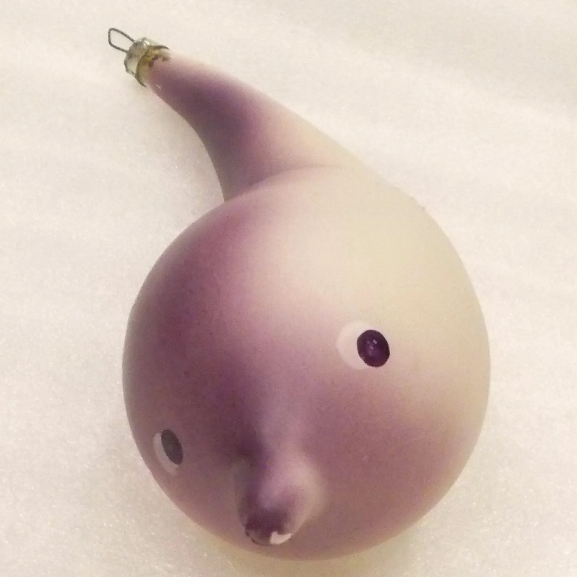 Big Vintage Glass Christmas Tree USSR Ornament Dolphin