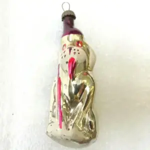 Vintage Glass Christmas Tree USSR Ornament Hunter Dog