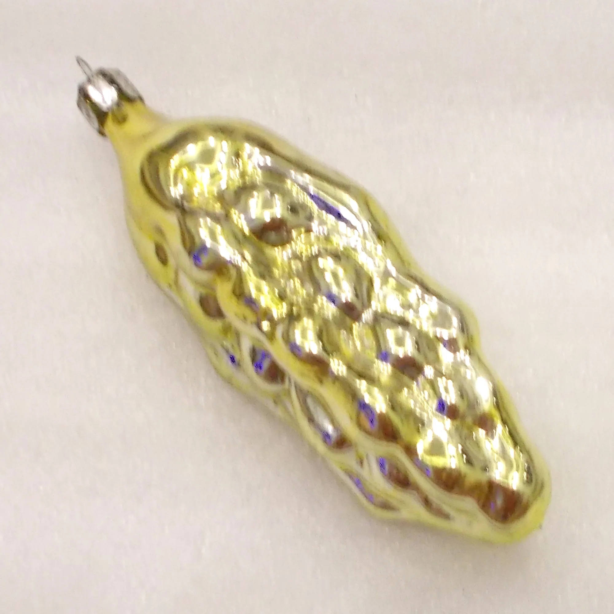Vintage Glass Christmas USSR Ornament Ear of Wheat