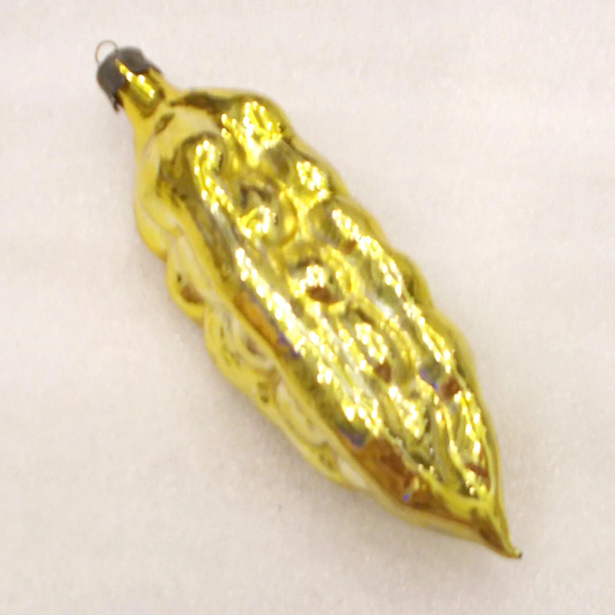 Vintage Glass Christmas USSR Ornament Ear of Wheat
