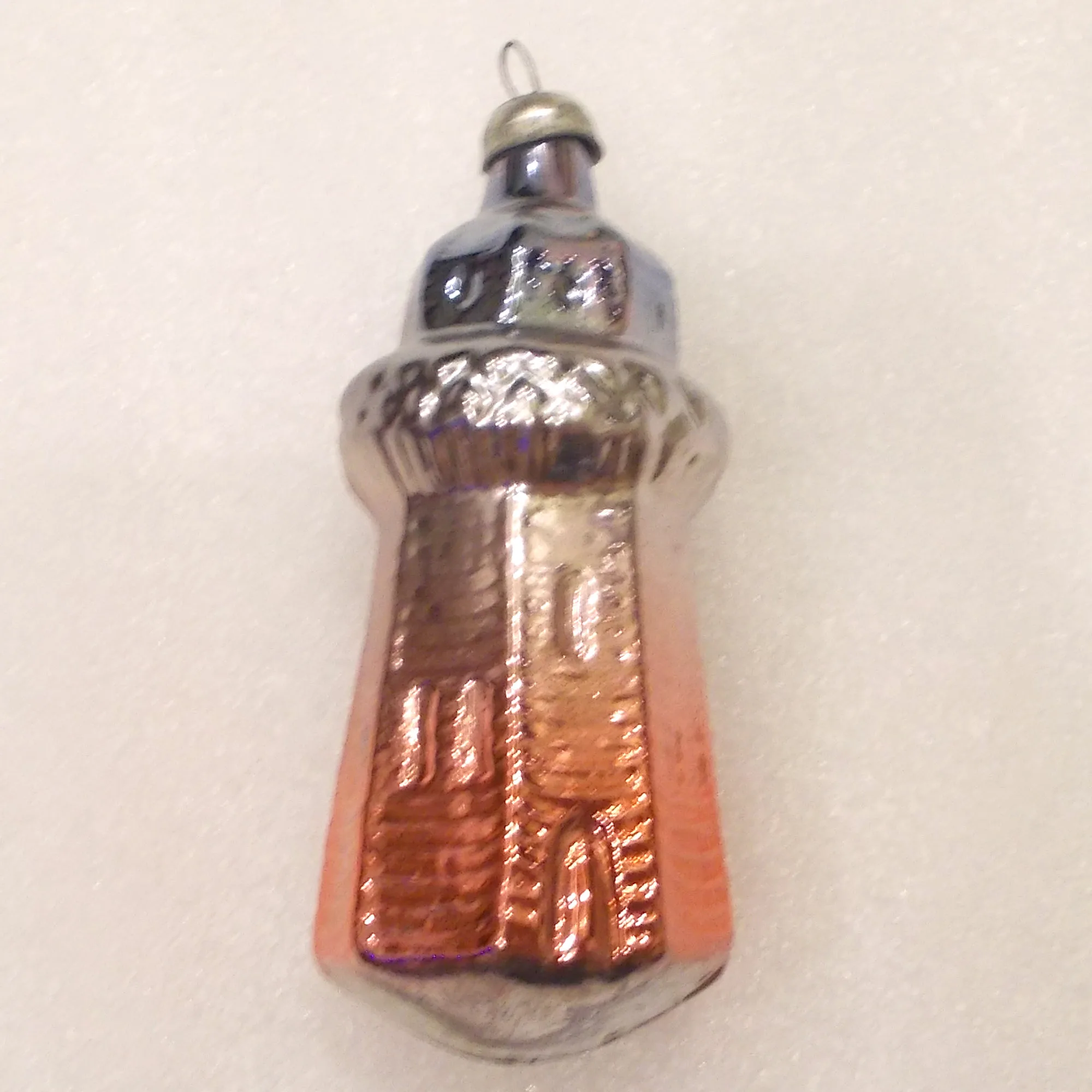 Vintage Glass Christmas Tree USSR Ornament Tower