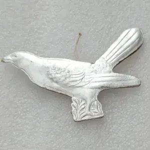 Antique Vintage Dresden Cardboard Christmas Ornament Bird
