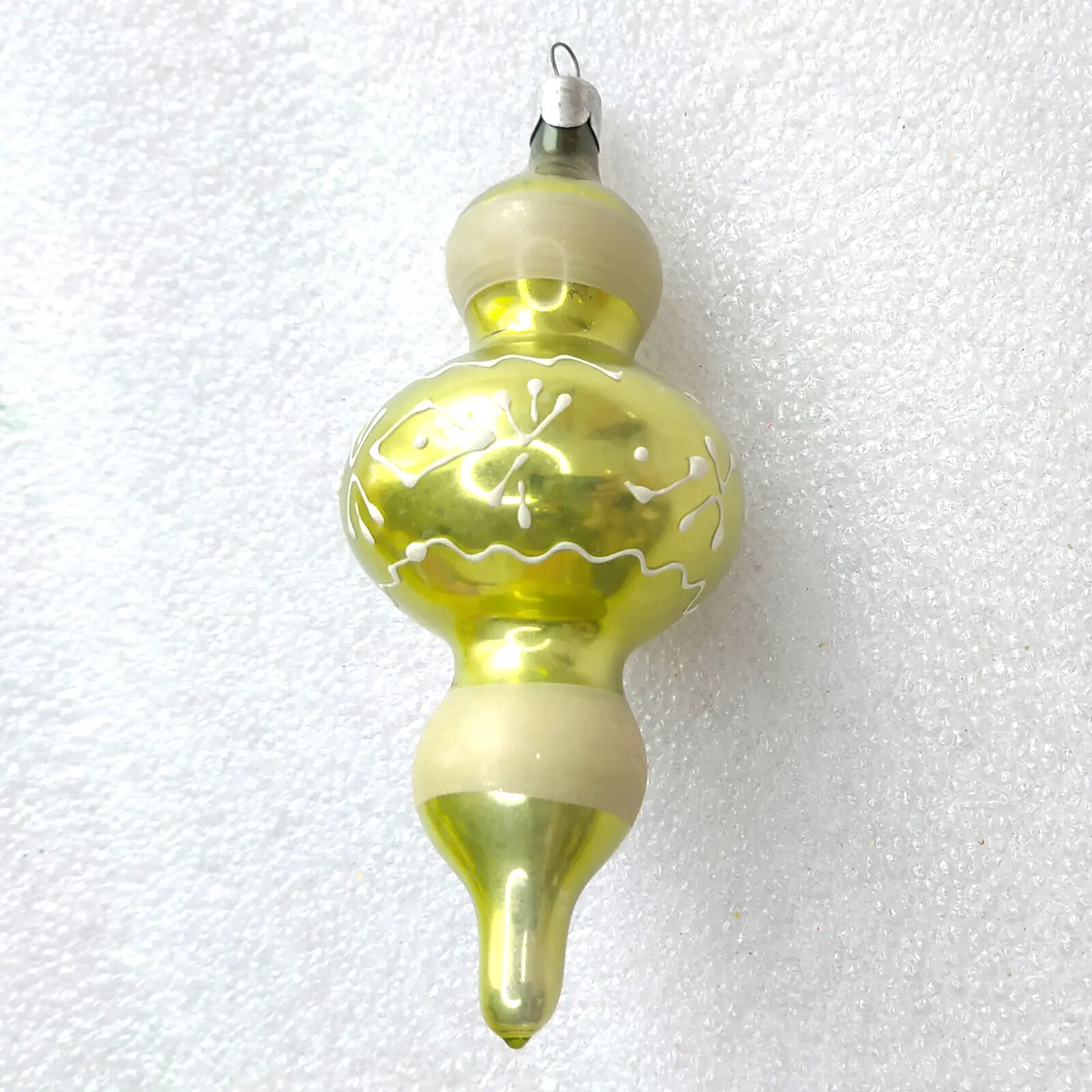 Antique Vintage Russian Glass Christmas Ornament Icicle