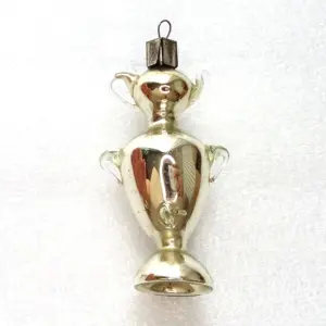 Vintage Mercury Glass Christmas Tree Ornament Samovar