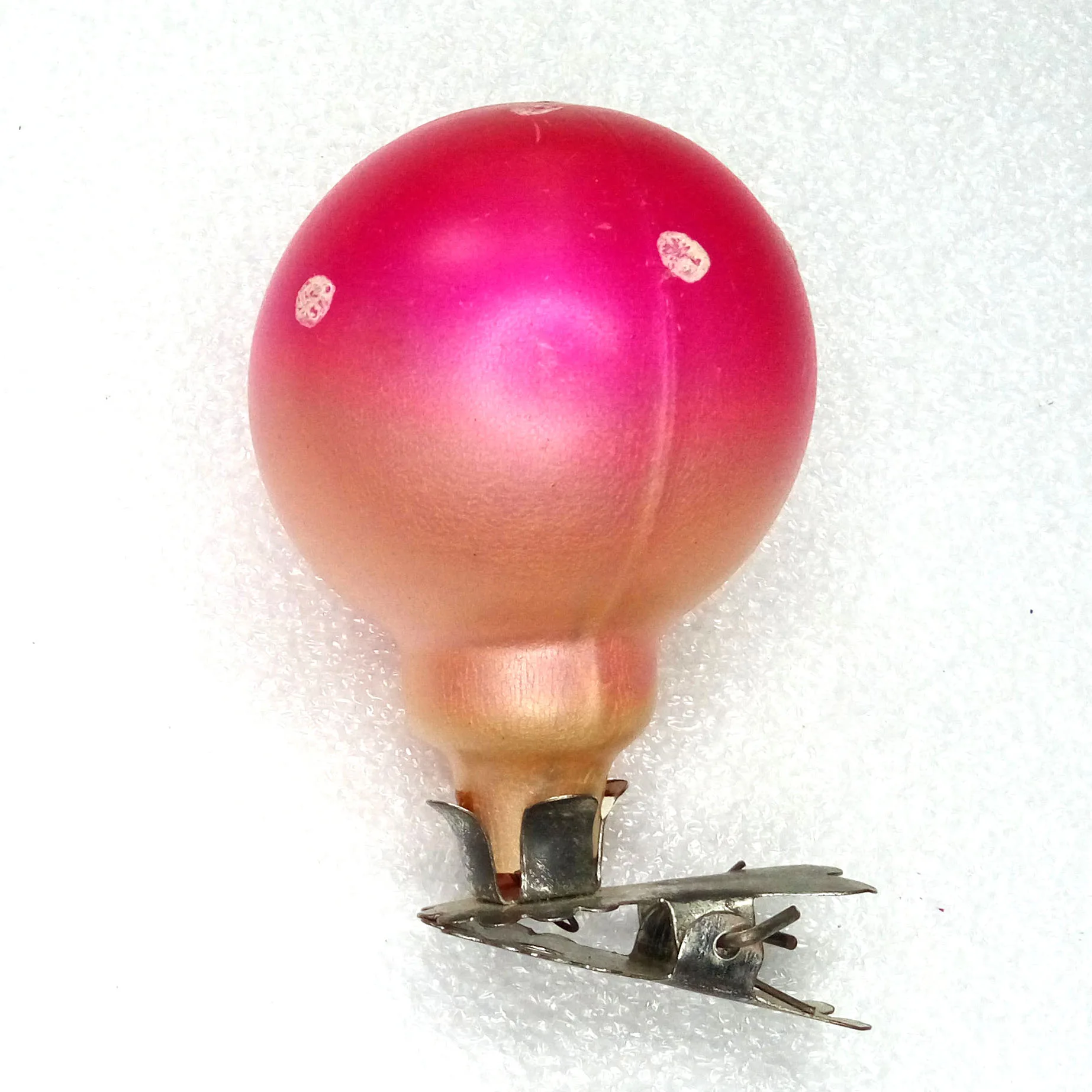 Vintage Glass Christmas USSR Ornament Fly Agaric