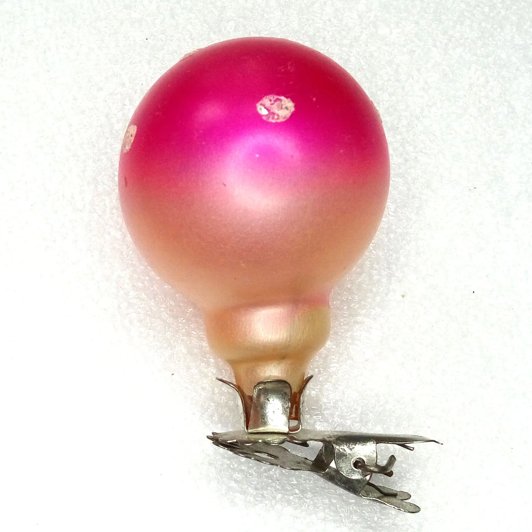 Vintage Glass Christmas USSR Ornament Fly Agaric