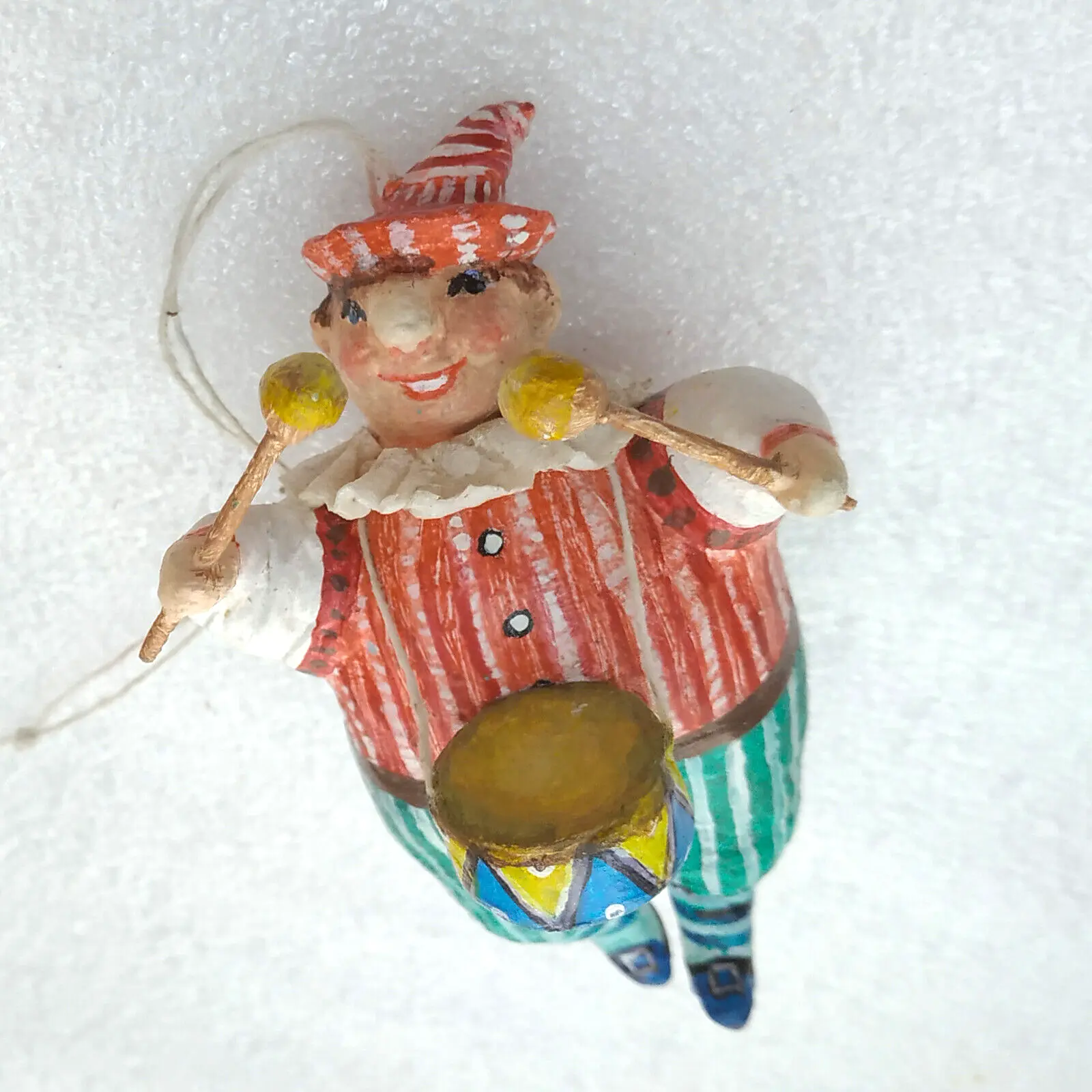 Paper Mache Christmas Ornament Tree Toy Autors Work Circus Performer