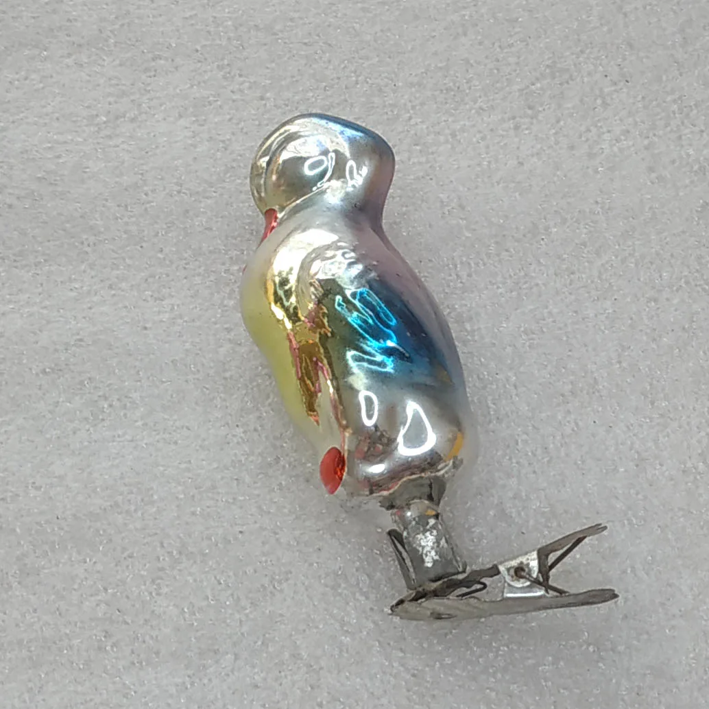 Vintage Christmas Mercury Glass Ornament Tree USSR Antique Decor Duck