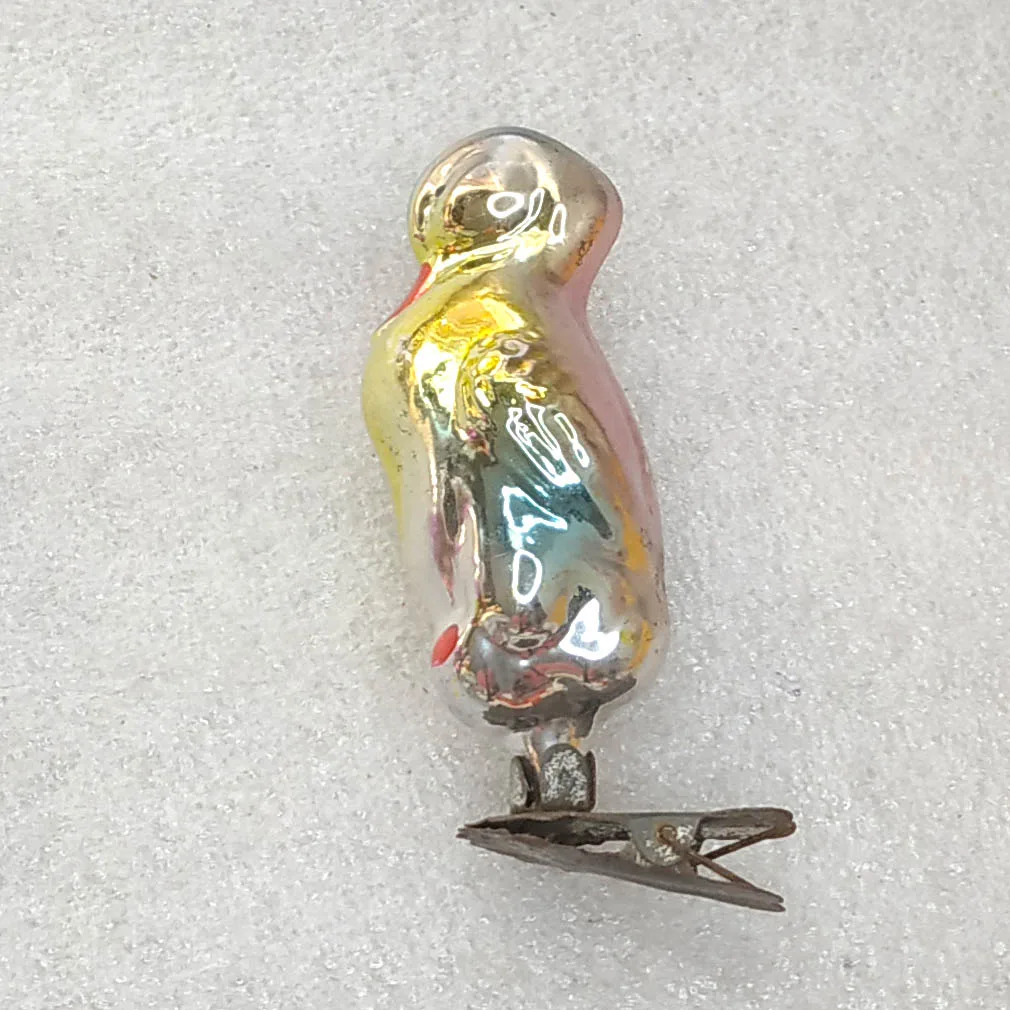 Vintage Christmas Mercury Glass Ornament Tree USSR Antique Decor Duck