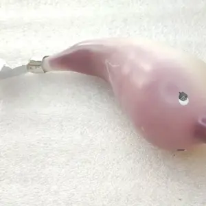 Vintage USSR Glass Christmas Ornament BIG DOLPHIN WHALE