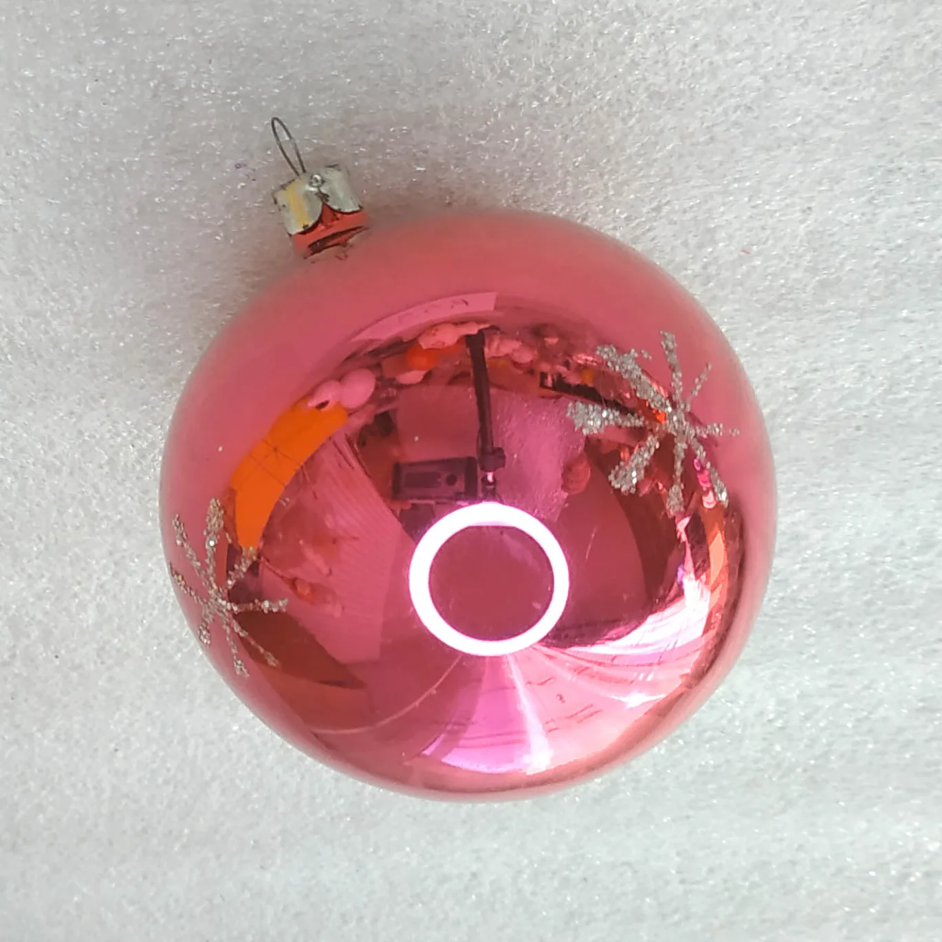Antique USSR Silver Glass Christmas Vintage Ornament Ball