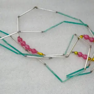 Vintage USSR Glass Christmas Beads Garland 2 Meters / 79"