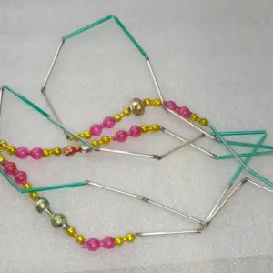 Vintage USSR Glass Christmas Beads Garland 2 Meters / 79"