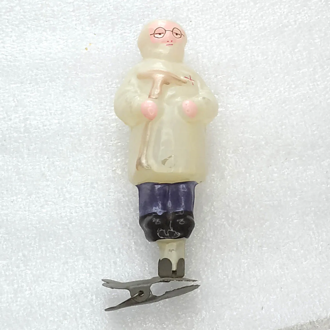 Vintage Christmas Glass Ornament Tree USSR Antique Decor Doctor Aibolit