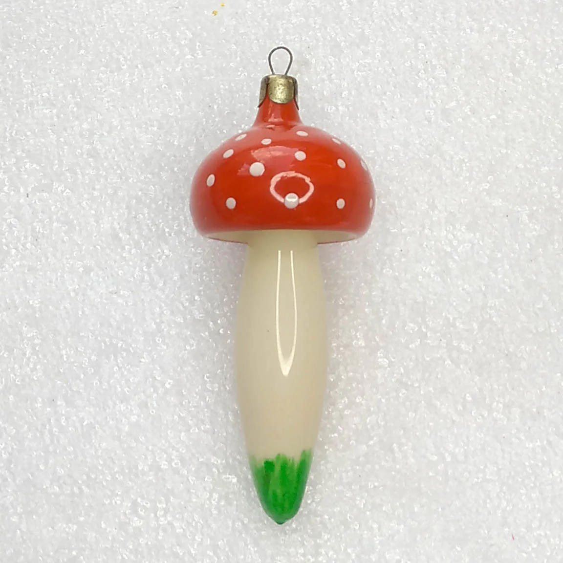 Vintage Christmas Glass Ornament Tree USSR Antique Decor Mushroom