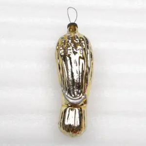 Antique Vintage USSR Glass Christmas Tree Ornament Wheat