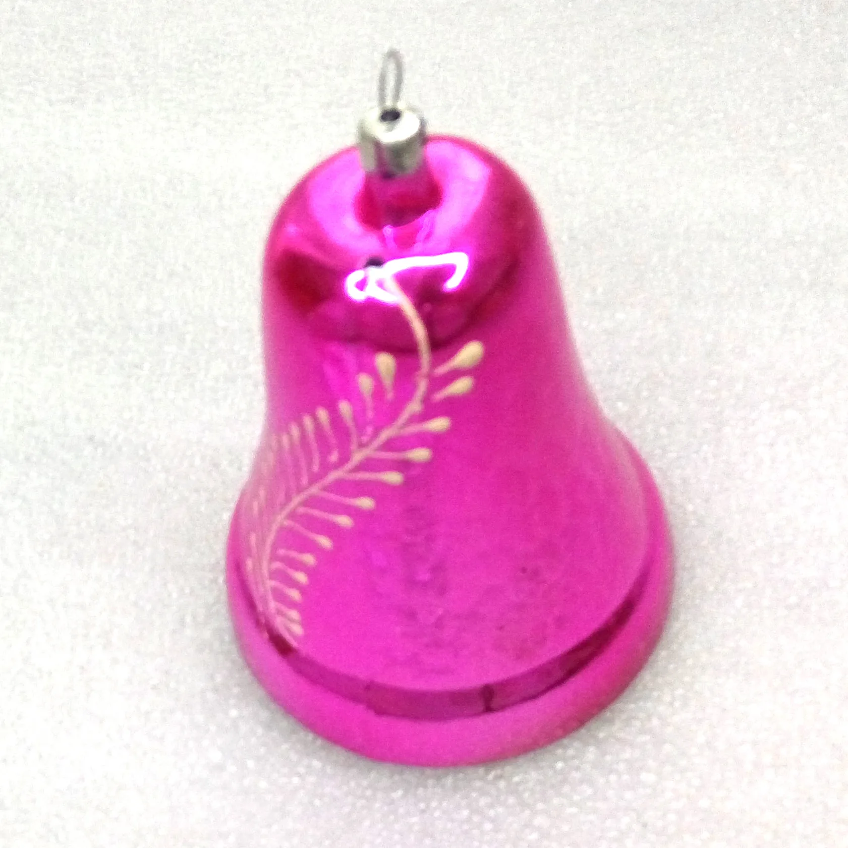 Antique Vintage Glass Christmas Ornament Bell