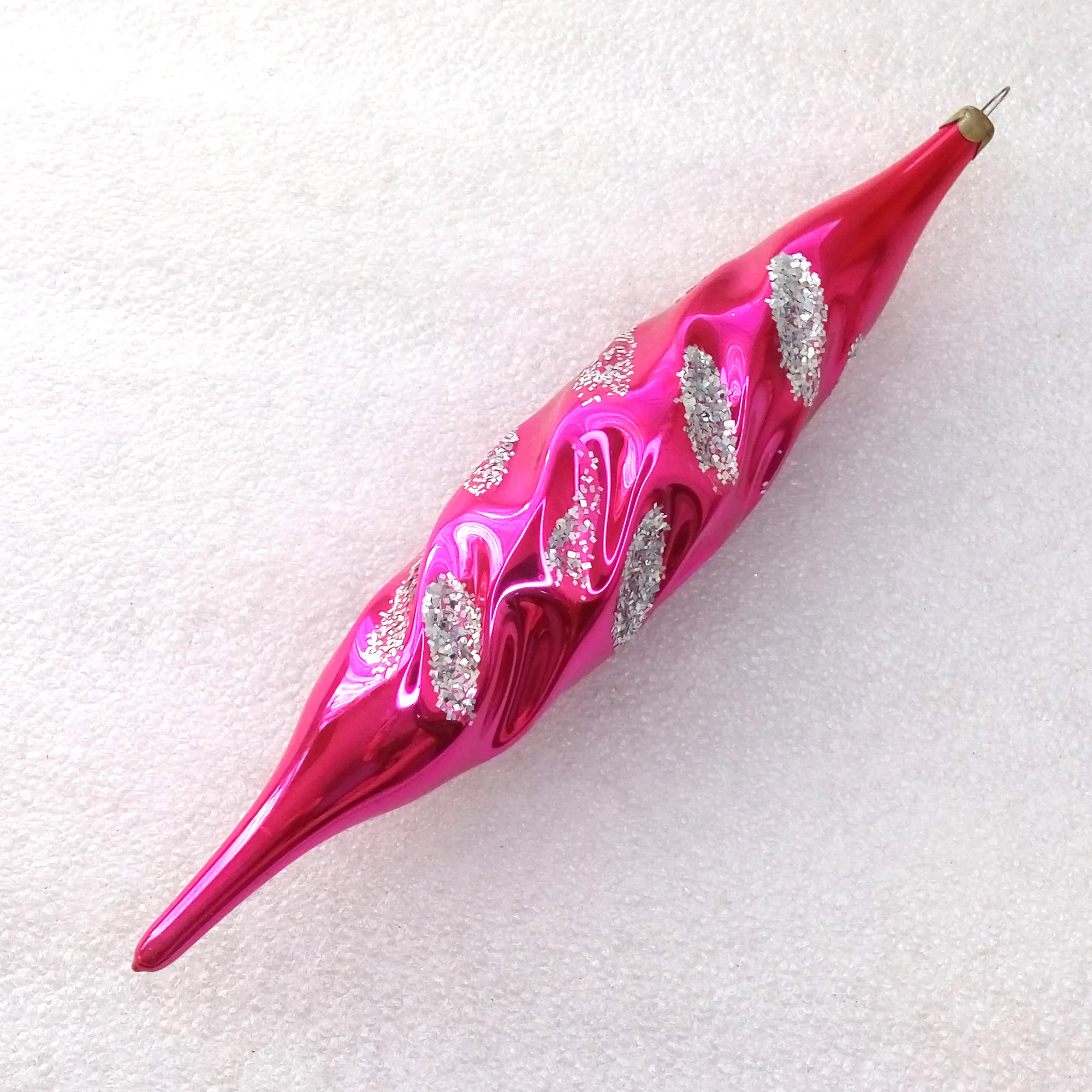 Antique Vintage Glass Christmas Ornament Icicle