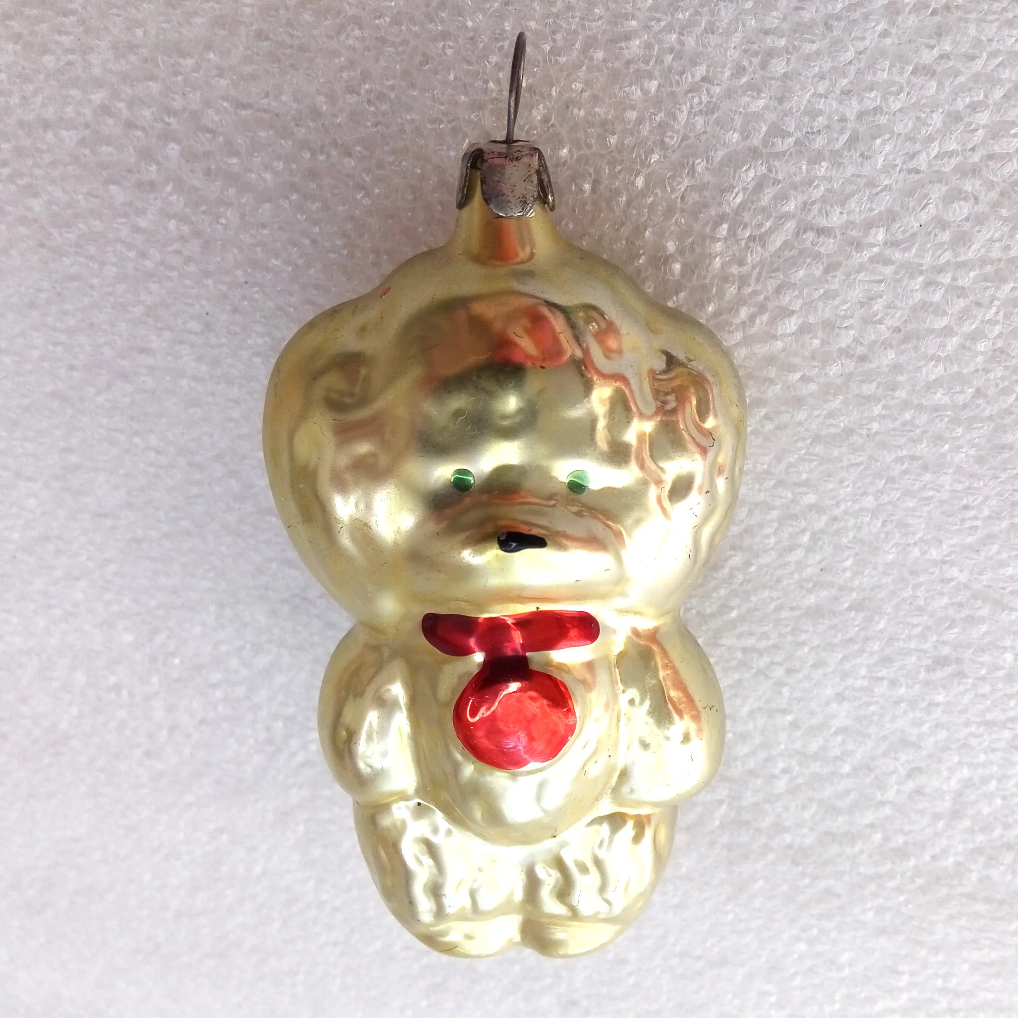 Antique Vintage Glass Christmas Ornaments Puppy