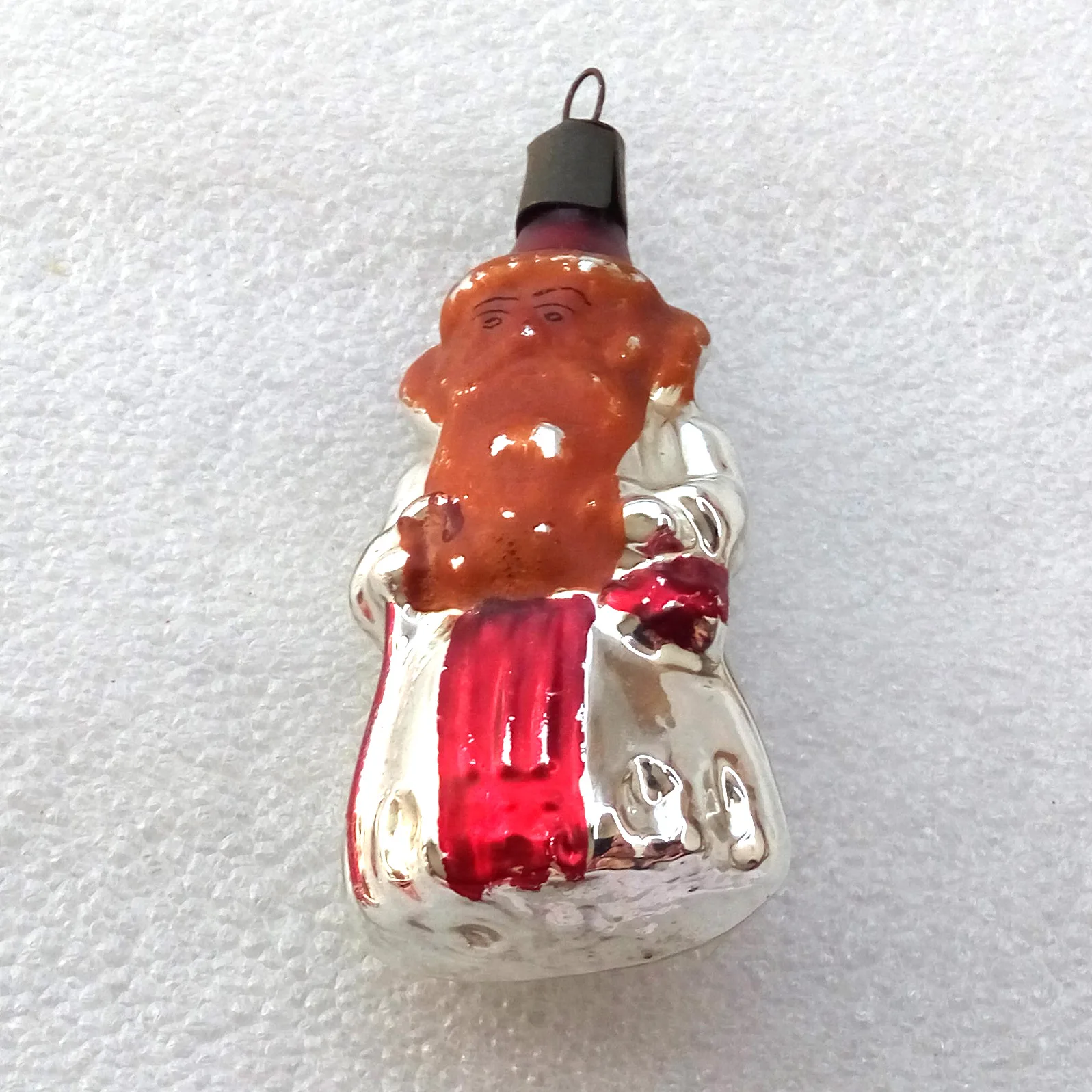 Antique Vintage Glass Christmas Ornament Toy Santa