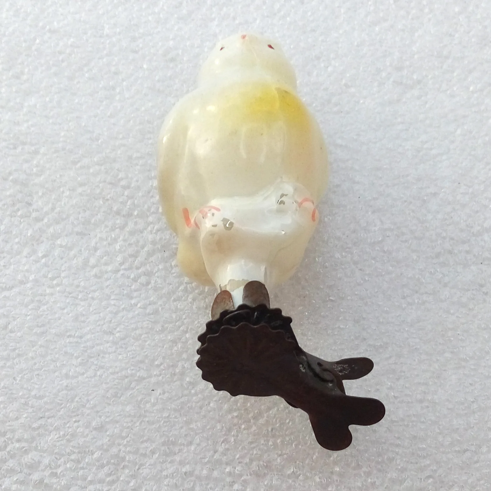 Antique Vintage Glass Christmas Ornament Toy Bird