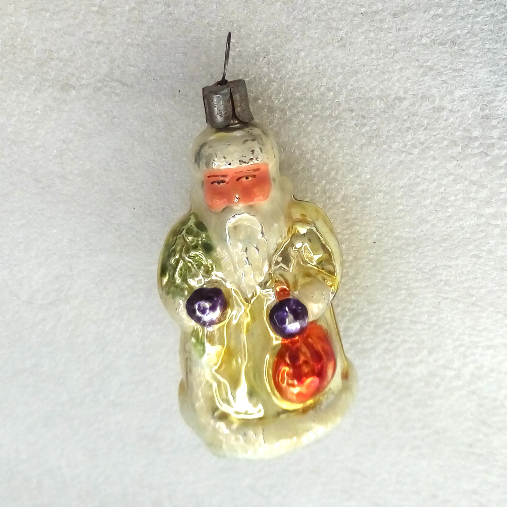 Antique Vintage Glass Christmas Tree Ornament Santa Claus