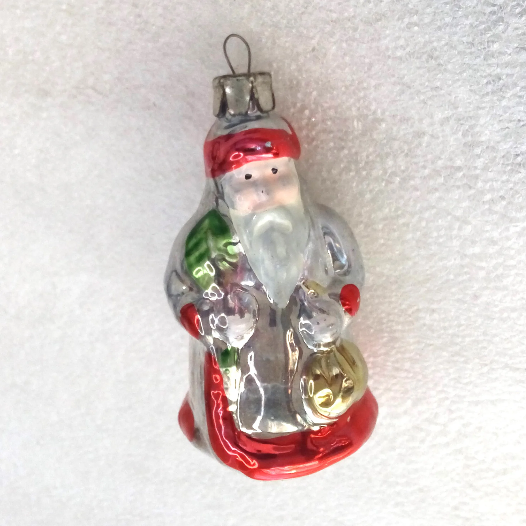 Antique Vintage Glass Christmas Tree Ornament Santa Claus