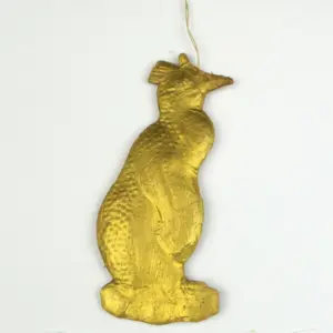 Antique Vintage Russian Cardboard Dresden Christmas Ornament PENGUIN