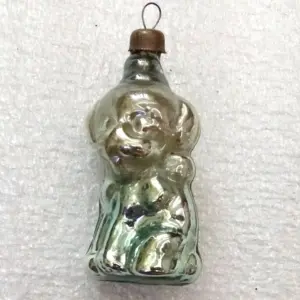 Vintage USSR Mercury Glass Christmas Ornament Tree Pyppy