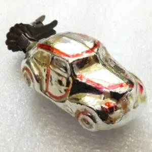 Vintage Soviet Mercury Glass Christmas Ornament Old Auto