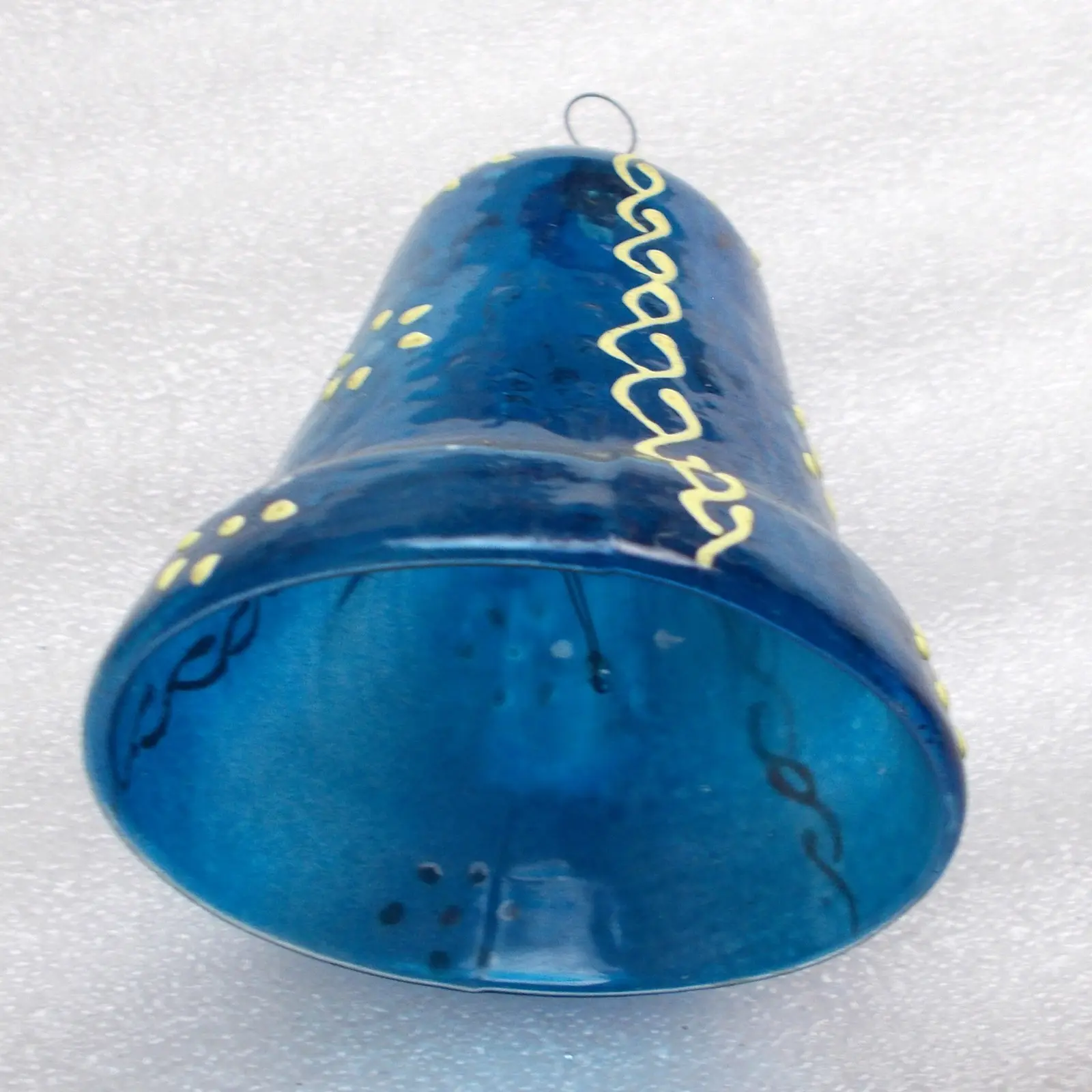 Vintage USSR Glass Christmas Ornament Ringing Bell Retro