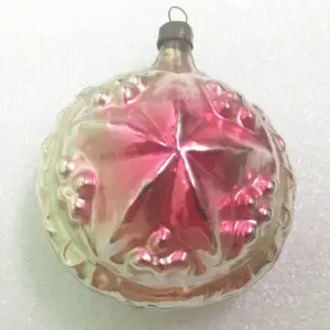 Vintage USSR Mercury Glass Christmas Tree Ornament Star