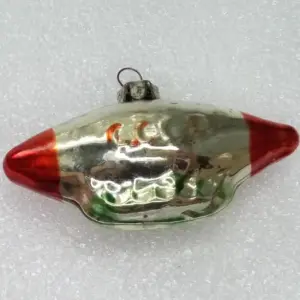 Vintage USSR Glass Christmas Ornament Dirigible