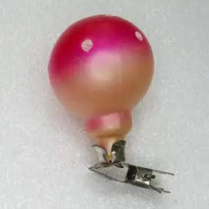 Vintage USSR Glass Christmas Ornament Fly Agaric Retro