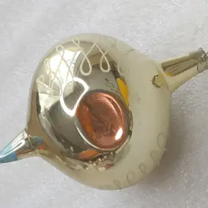 Vintage Glass Christmas Tree Ornament Reflector Bauble USSR Toy