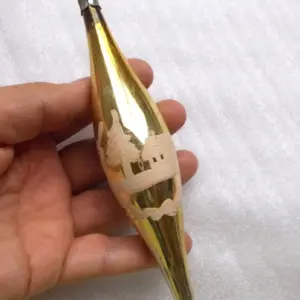 Vintage Soviet Mercury Glass Christmas Ornament - Cabin House Icicle Decor