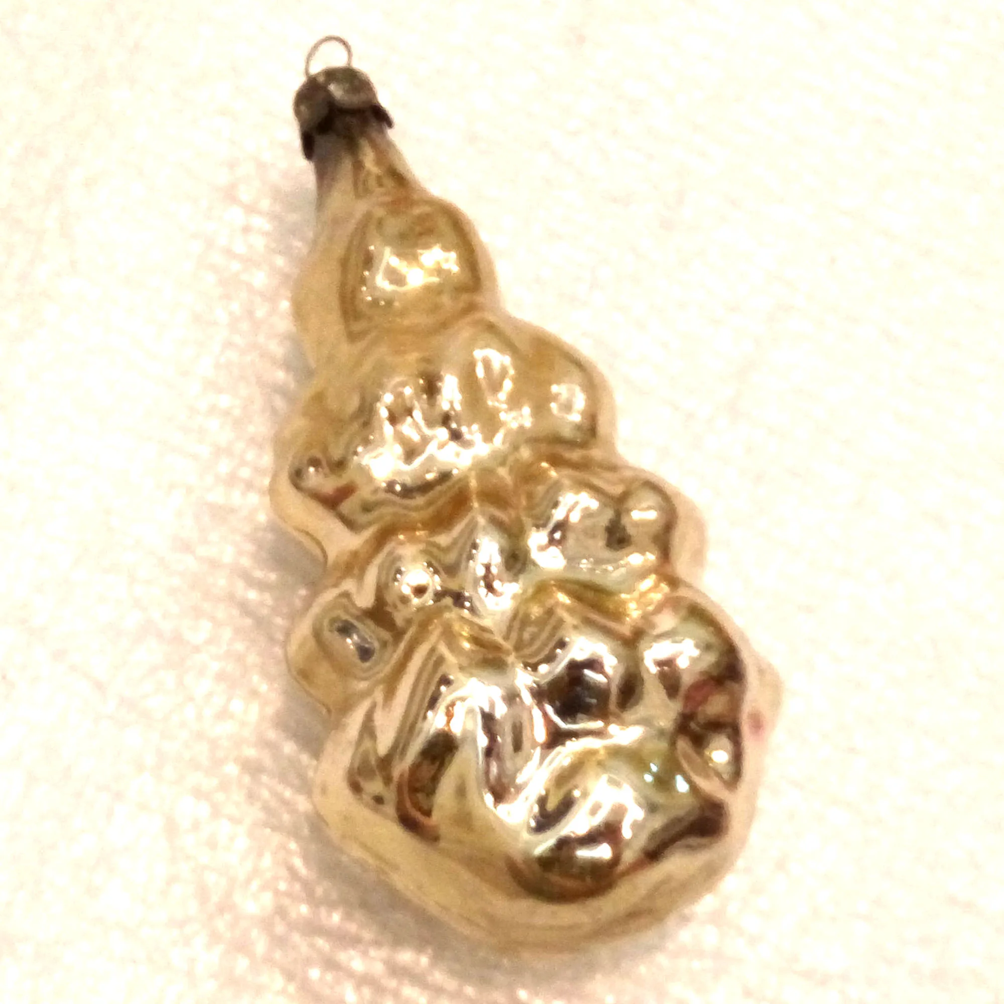 Vintage USSR Glass Christmas Ornament