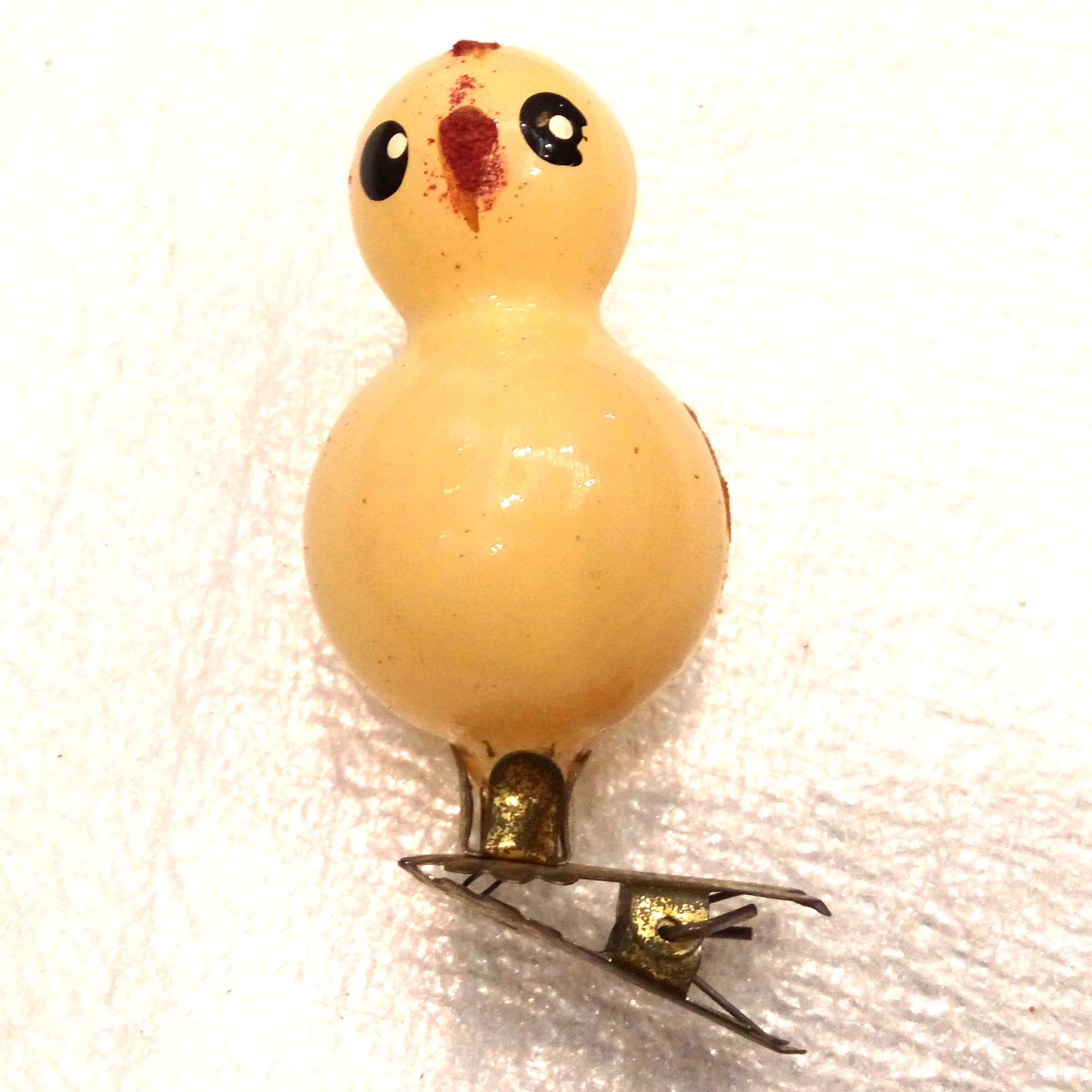 Vintage USSR Glass Christmas Ornament Chicken