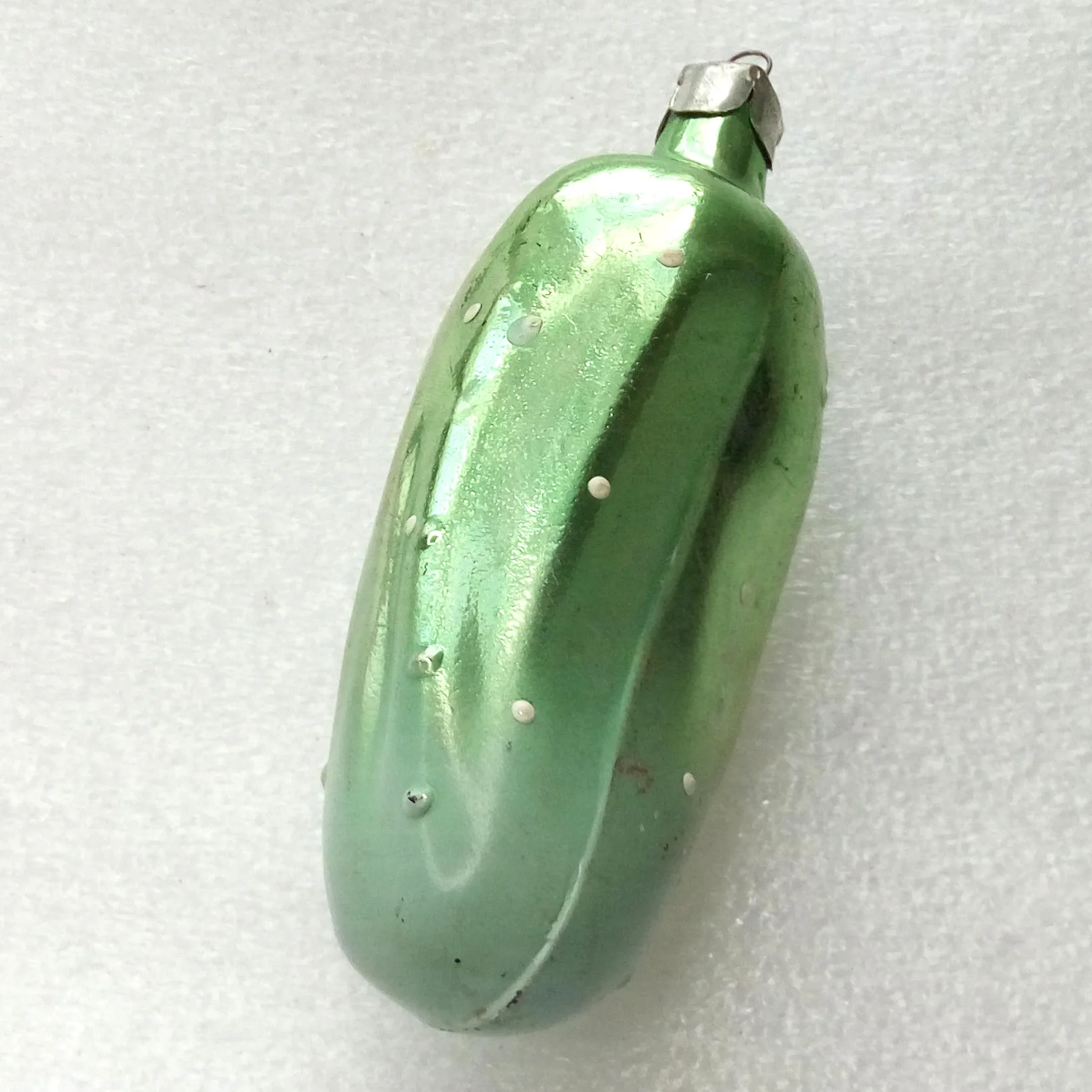 Vintage Glass Christmas Ornament Pickle