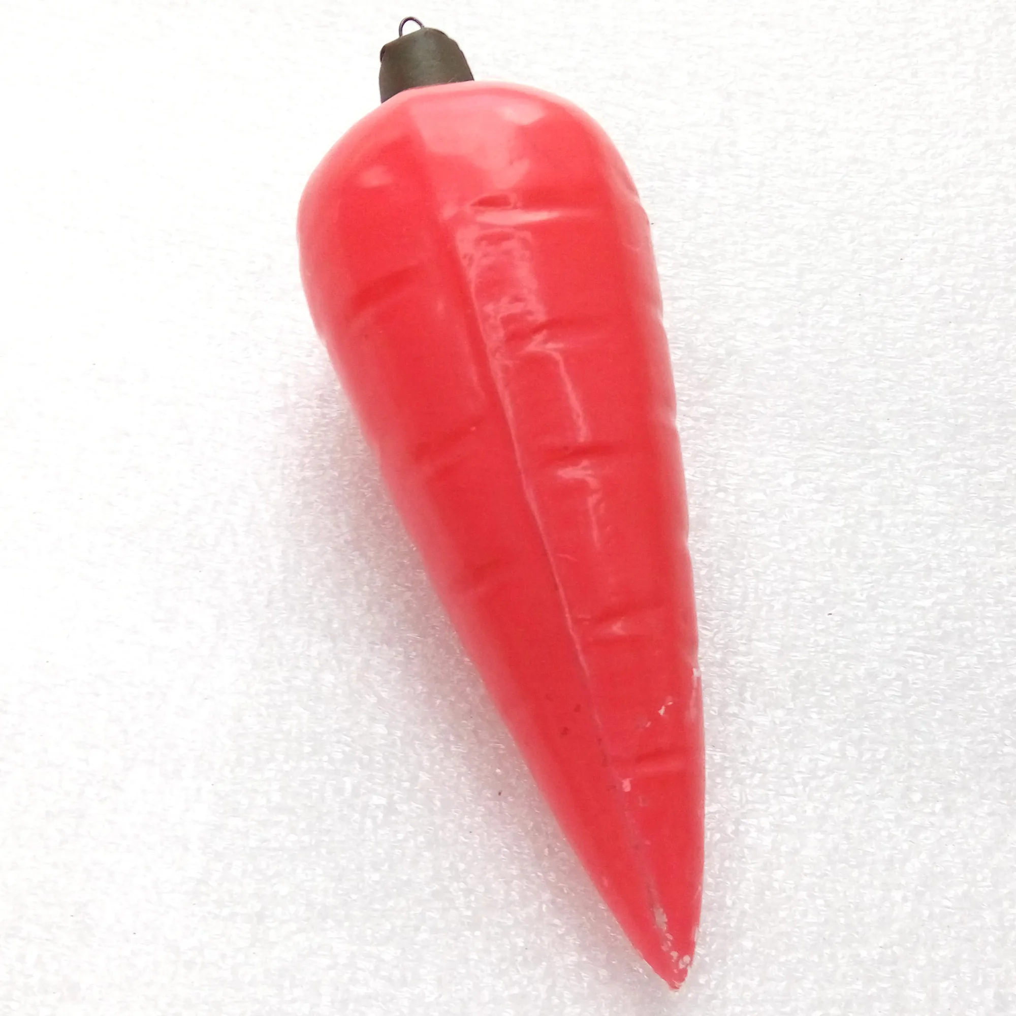 Vintage Glass Christmas Ornament Carrot