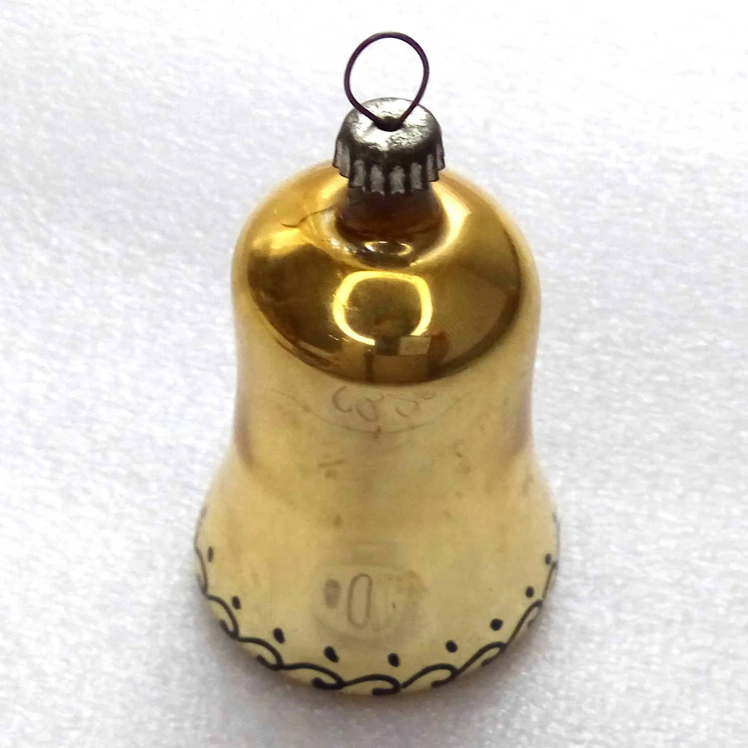 Vintage Glass Christmas Ornament Tree Jingel Bell