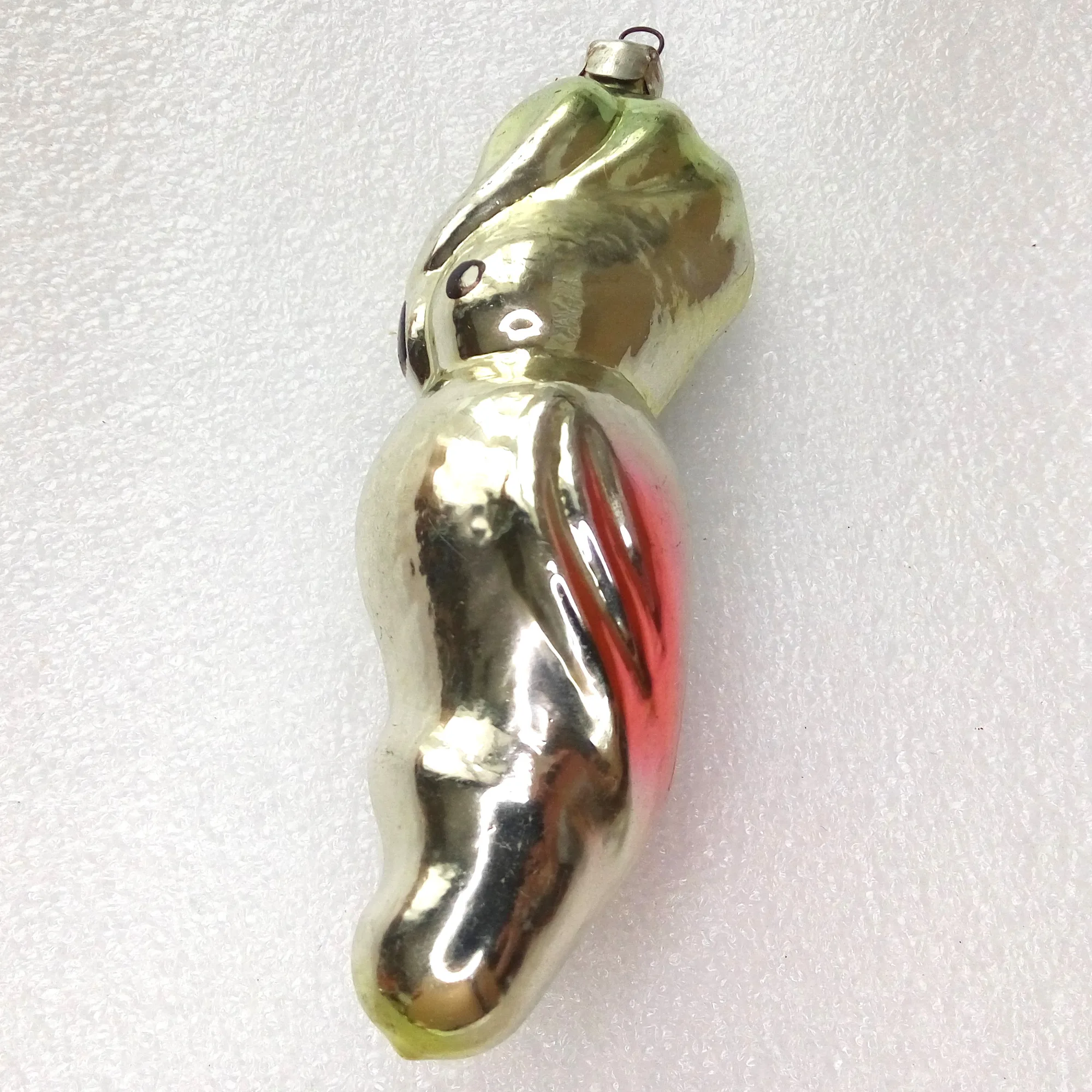 Vintage Glass Christmas Ornament Parrot