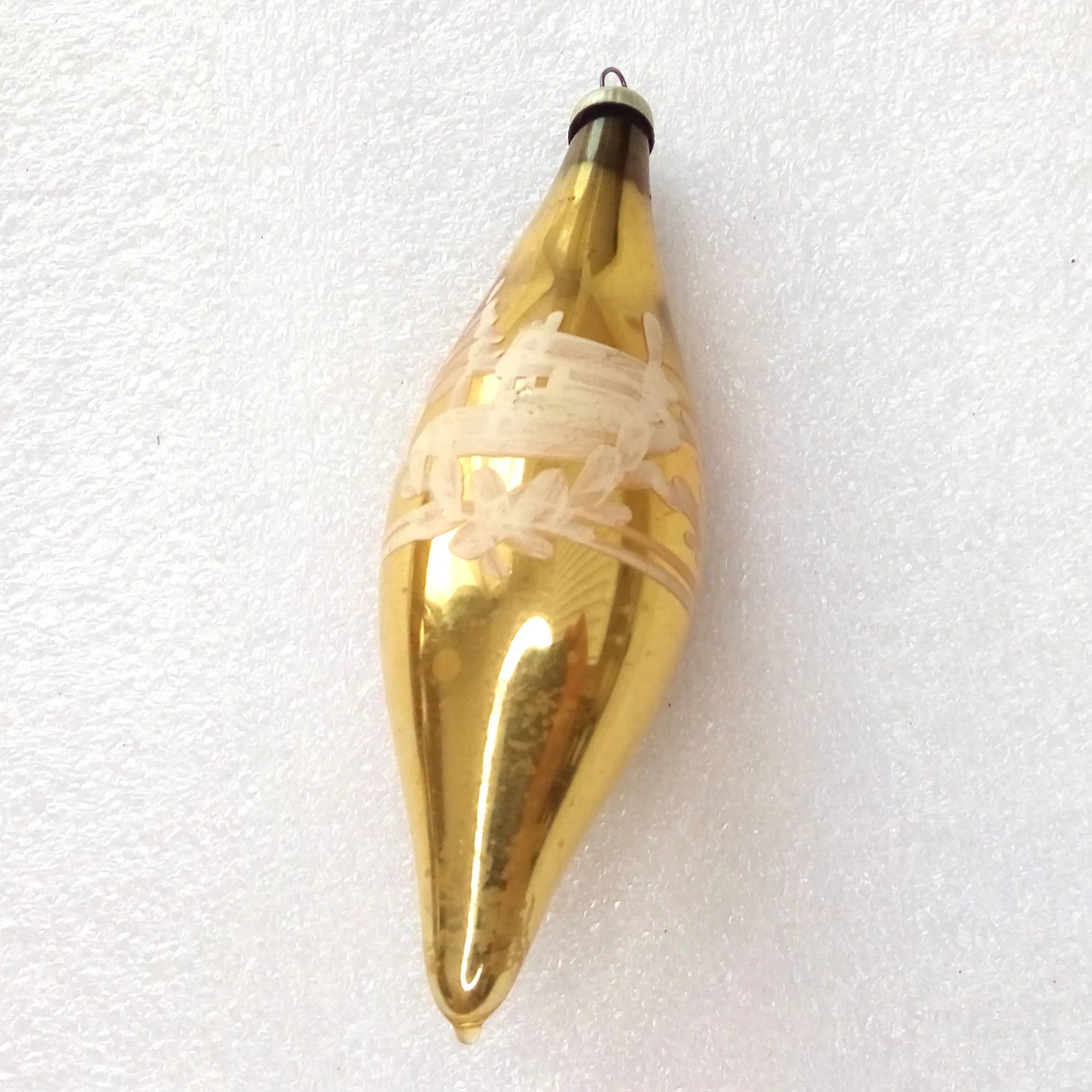 Antique Vintage Glass Christmas Ornament Tree Icicle